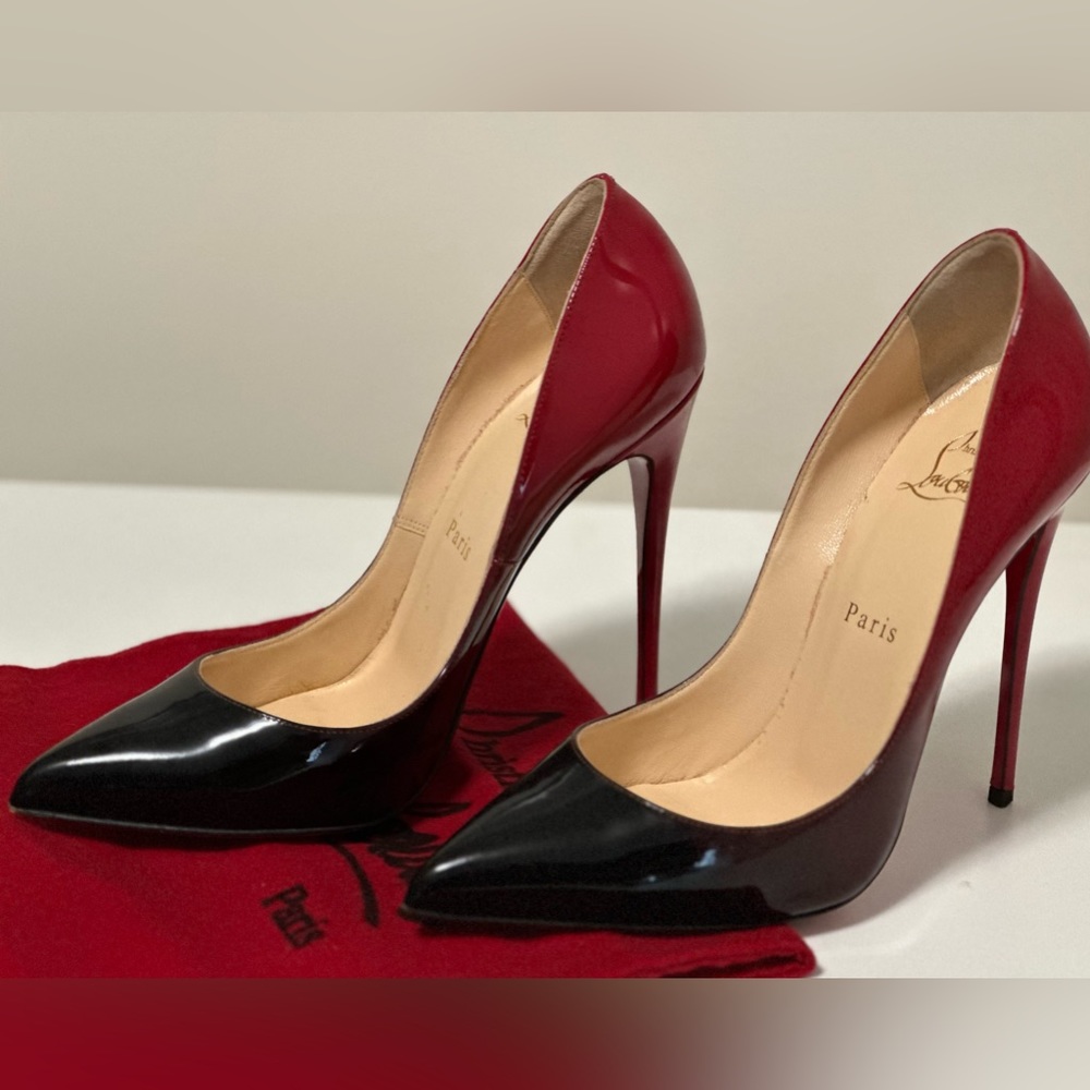 Louboutin Pigalle Follies 120 Patent Degrade